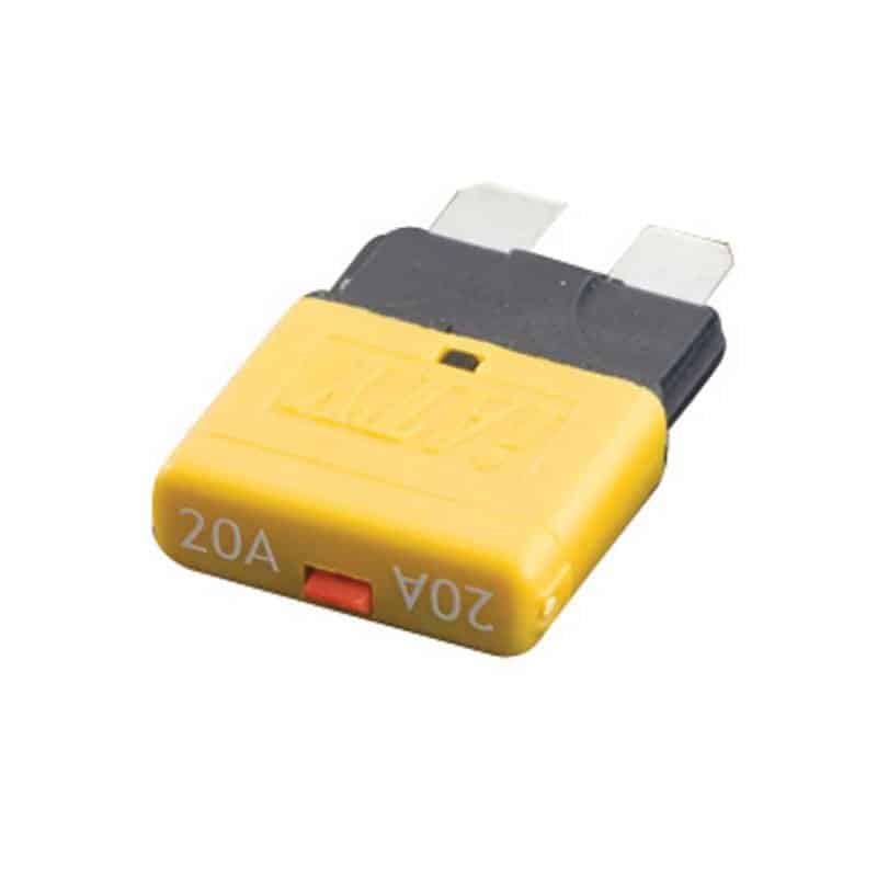 Circuit Breaker STD Blade Fuses ( manual reset ) 20A Yellow ( Single )   FU42-20