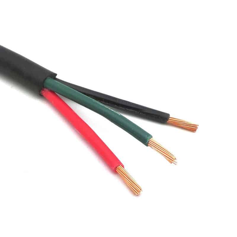 3 Core Automotive PVC Cable 0.65mm 5.75A Black   C301B