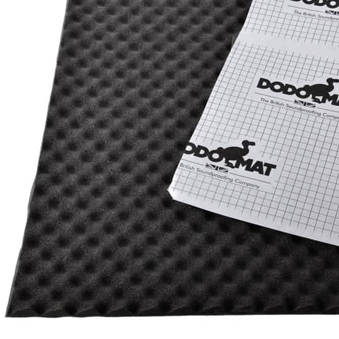 Dodomat Acoustic Liner 15mm Sound Absorbing Acoustic Memory Foam Sheet Ã¢â‚¬â€œ 1000 x 500mm