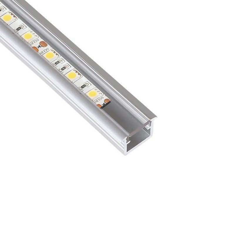 LED Profile INLINE 2m Aluminium/Transparent   PROF-INLINE-TR-2M-W