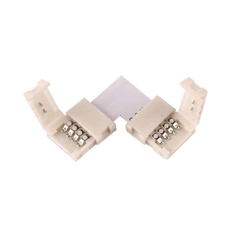 Angle connector for 10 mm RGB LED strips    MO-LF10-RGB-L-D1