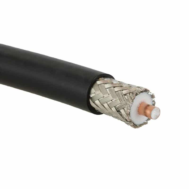 Coaxial Cable Black - per metre    ID-RG6CCS/AL-250M