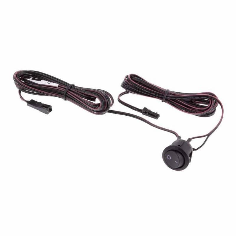 Rocker Switch W11 Black with x2 2m Cable and Mini Plug   OKS-WYL-W11-CZ-01W