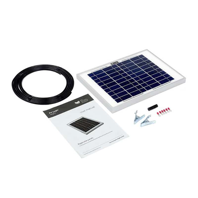 10W Solar Panel Kit (inc. cable, clips & fuse)    STP010